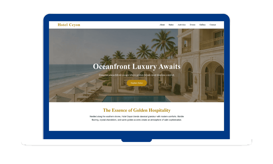 Laptop illustration ceyonx homepage hero image