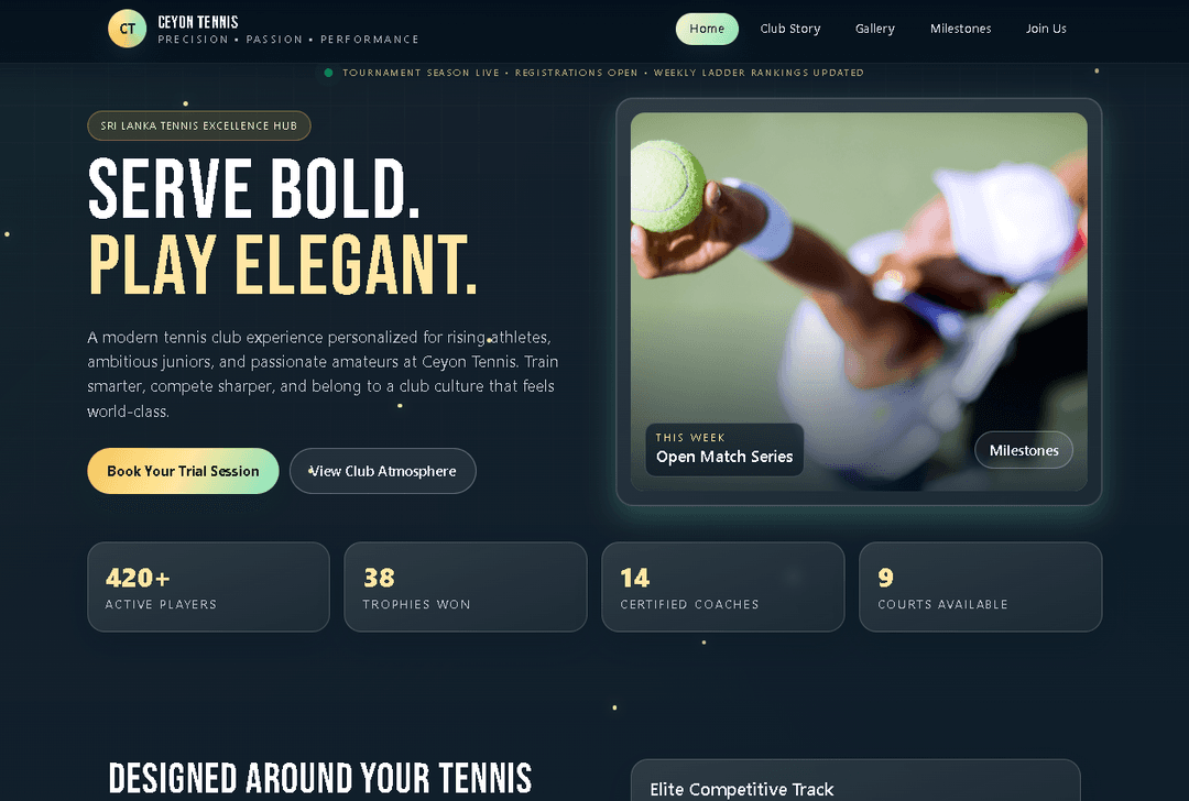 Tennis club showcase 1